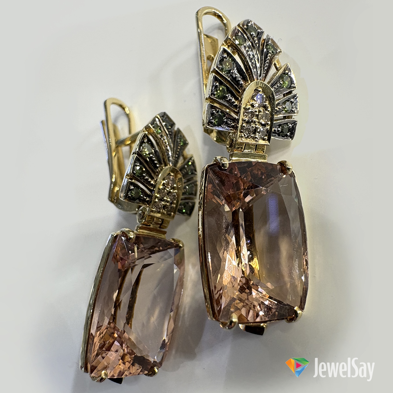 Every gold earring design can be tailored to your taste: set a budget, choose your gold type, gems, texture, and even clasp style Every gold earring design can be tailored to your taste: set a budget, choose your gold type, gems, texture, and even clasp style